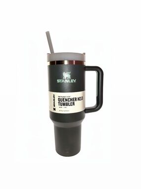 New Stanley Quencher H2.0 Tumbler - Charcoal Body with Gray Lid